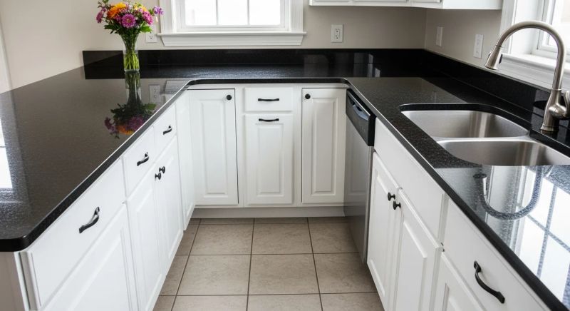 Spotless modern kitchen cleaned by P&Y Master Clean